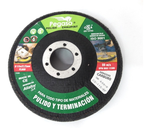 Disco Chaupint Pegaso 115 Mm Grano Extra Fino Inoxidable