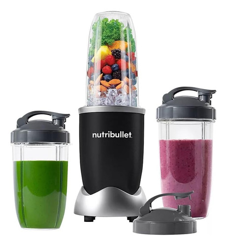 Blender Nutribullet Pro 900 W, Paquete De 3 Tazas Para Una S