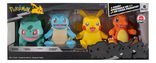 Set De 4 Figuras 8 De Vinil Coleccion Pokemon