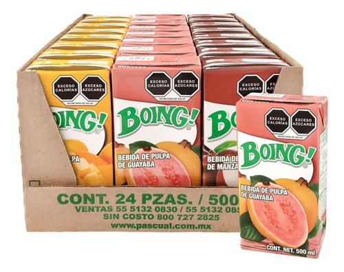 Boing Tetrapack Nectar De Sabores Surtidos 12 Pzas De 500ml