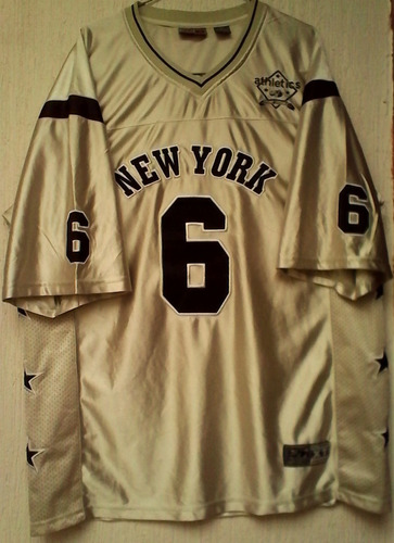 Jersey Ncaa New York Bordado Dorado Extra Grande De Adulto.