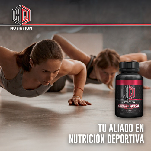 Citrato De Potasio 240 Cap Hq Nutrition 2 Botes Con 120 Cap