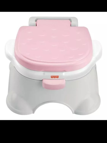 Fisher Price Bacinica Rosa Bebe 3 En1. +12 Aprende Baño (Usado)