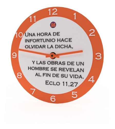 Imagen 5 de 10 de Reloj De Pared | Citas Biblicas | Ylh3d | Ms