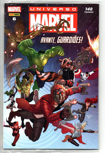 Universo Marvel 06 - 4ª Série - Editora Panini - Capa Mole - Bonellihq 6 Cx16 C19