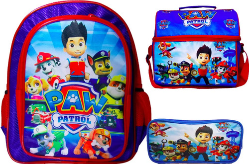 Set Para Kinder De Paw Patrol, Mochila, Lonchera, Lapicera | Meses sin  intereses
