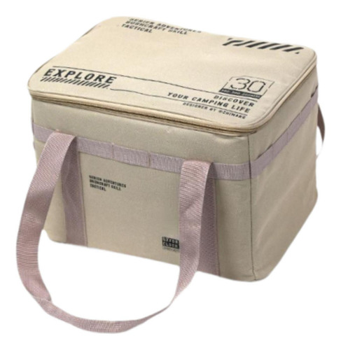 Bolsa De Almacenamiento Para Acampar, Bolso De Mano, Beige