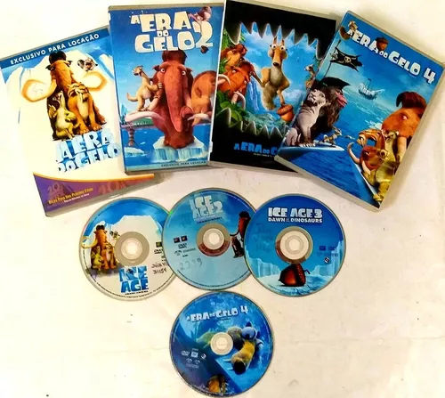 Dvd a Era do Gelo 1, 2, 3 e 4  Item Infantil Dvd Usado 79303193