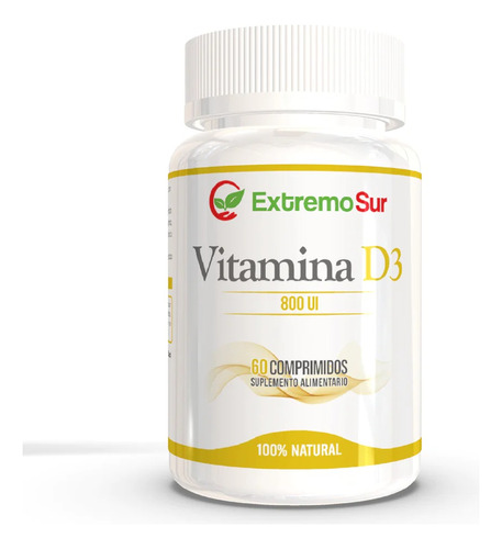 Extremo Sur - Vitamina D3 800ui, 60 Caps