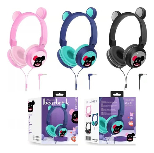 Auriculares Inalámbricos Bluetooth Orejas De Oso Led