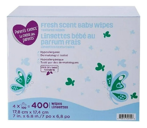 Toallitas Húmedas Parent´s Choice Fresh Scent 400 Toallitas