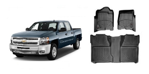 Pisos Weathertech Para Chevrolet Silverado 2007/2015 4 Ptas