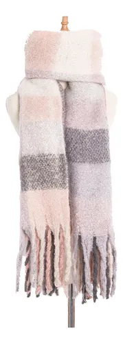 Mujeres Hombres Bufanda De Cashmere Sólido Rosa Claro 2