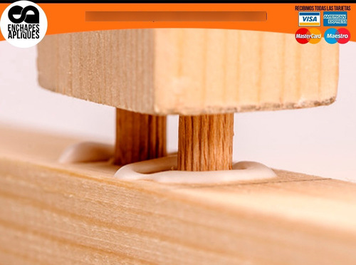 Imagen 5 de 6 de Tarugo Madera 8x30mm Pack X 100 - Unidad a $110