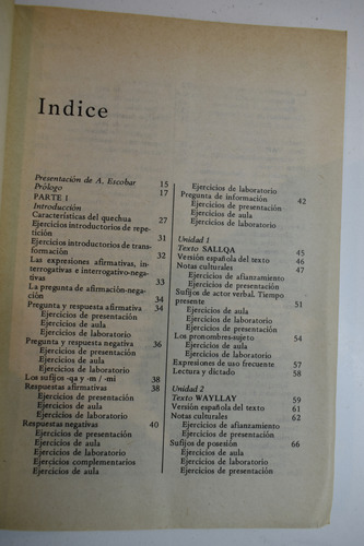 Quechua, Manual De Enseñanza Clodoaldo Soto Ruiz C254 (Usado)