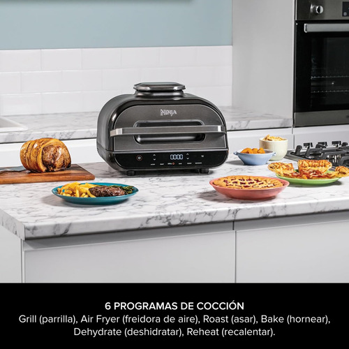 Parrilla/grill Con Sensor Digital Y Freidora De Aire Ninja Ag551eu