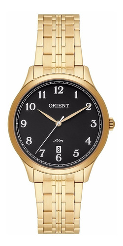 Relógio Orient Feminino Fgss1135 P2kx Dourado Preto Oferta