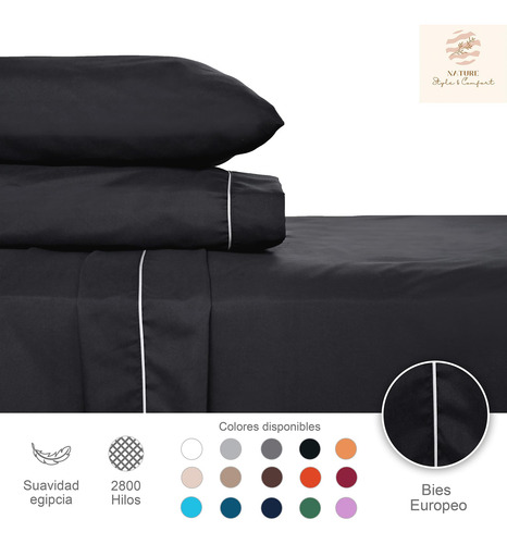 Sábanas King Size 2800 Hilos Extra Suave Premium Lisa