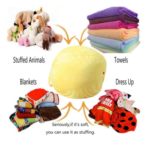 Puf Blando For Guardar Juguetes De Peluche Con Forma De Ani