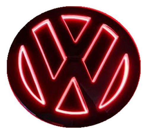 Logo Led Volkswagen 5d Rojo Vw 0