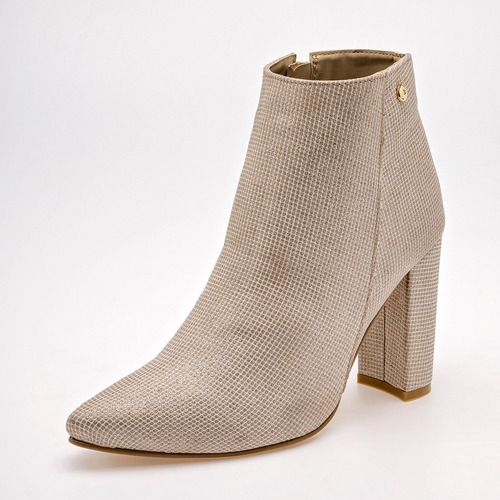 Botin De Punta Moramora 19521642 Color Oro Para Mujer Tx7