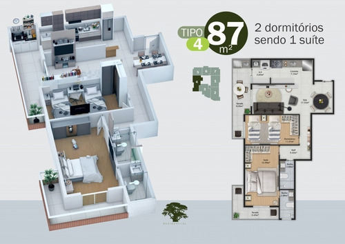 Imagem 10 de 20 de Lançamento Frente Ao Mar Com 2 Dormitórios, 2 Vagas, Sacada Gourmet, Lazer Completo, Alto Padrão, Em Praia Grande No Jardim Real Próximo Ao Flòrida!!! - Ap00561 - 70506222