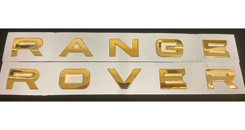 Letras Range Rover Evoque Luxo Tampa De Mala Capo Dourada