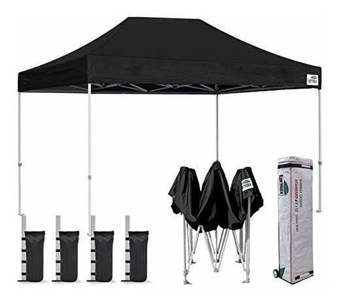 Toldo Plegable 2.5x3.5m De Montura Instantanea Color Negro