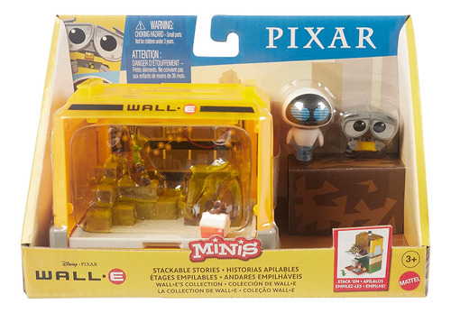Disney Pixar Minis Stories - Juguete De Garaje Apilable Para