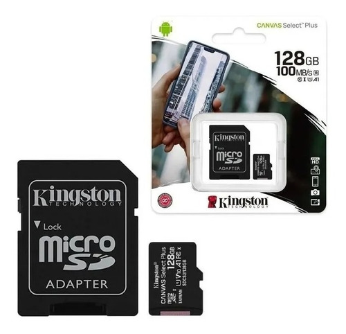 Imagen 5 de 6 de Tarjeta De Memoria Kingston 128gb Ssd Canvas Select Plus