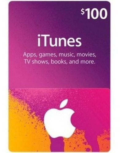 Tarjeta Apple Itunes 100 Dólares Usa - Código Original