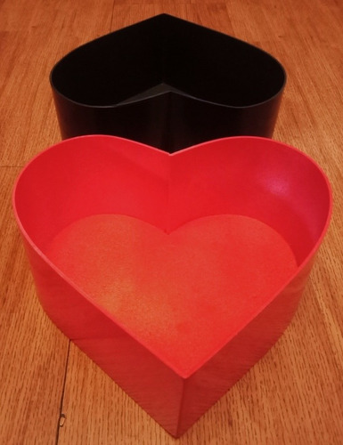 Caja Corazón Madera Mdf Crudo 30*30*13 Flores Celebracion