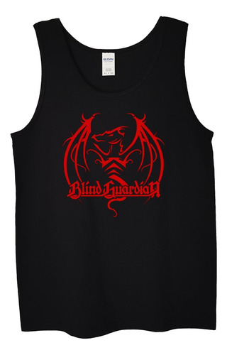 Polera Musculosa Blind Guardian Logo Rojo Metal Abominatron