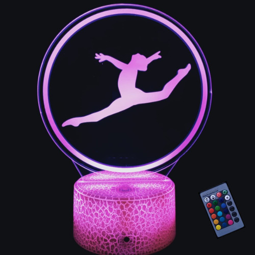 Luz Nocturna Gimnasia 3d 16 Color Que Cambian Energia Usb