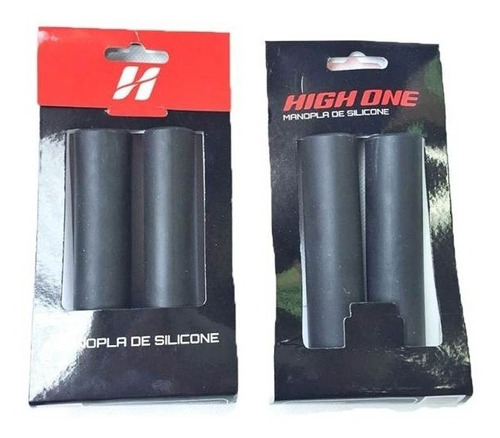 Manopla High One Silicone 135mm C/ Plugs Preto