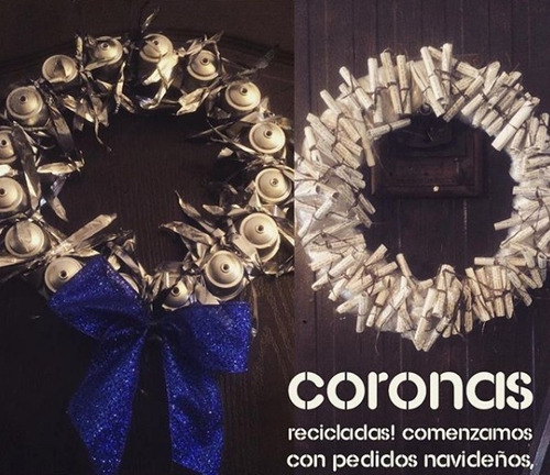 Imagen 2 de 2 de Corona Reciclada De Rollos De Libro Viejo