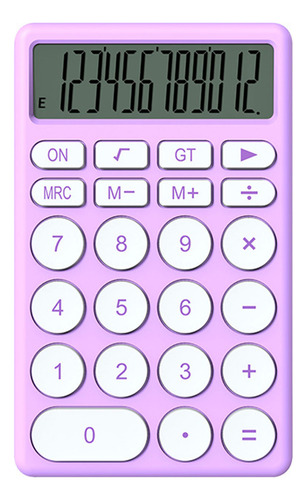 Calculadora Pequeña Violeta Con Dibujos Animados, Portátil M