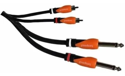 Cable Audio 2 Plug Mono A 2 Rca 5 Metros Bespeco Sly2jr500