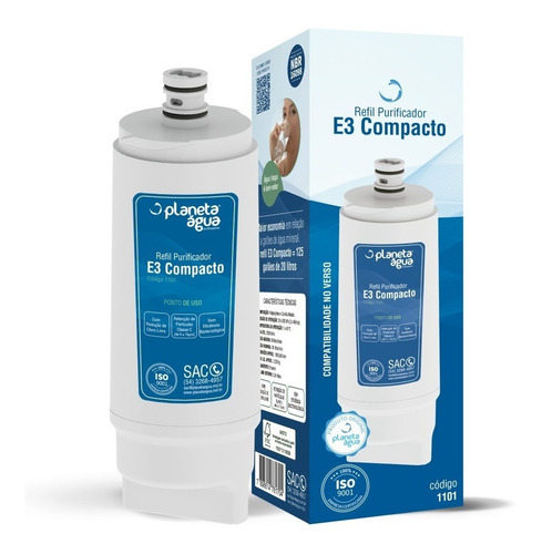 Refil Filtro E3 Compacto 1101 Para Purificador Ibbl Avanti Mio