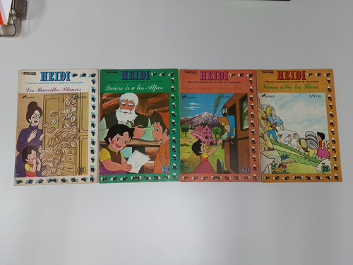 Lote De 4 Comics Historietas De Heidi Año 1978-1979 (Usado)
