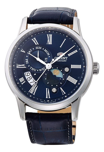 Orient Sun And Moon Automatic Blue Dial Reloj Para Hombre Ra