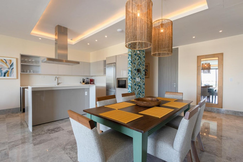 Apartamento Totalmente Amueblado 2 Habitaciones + Servicio En Alquiler En Cap Cana, Punta Cana, Terraza Vista Al Lago