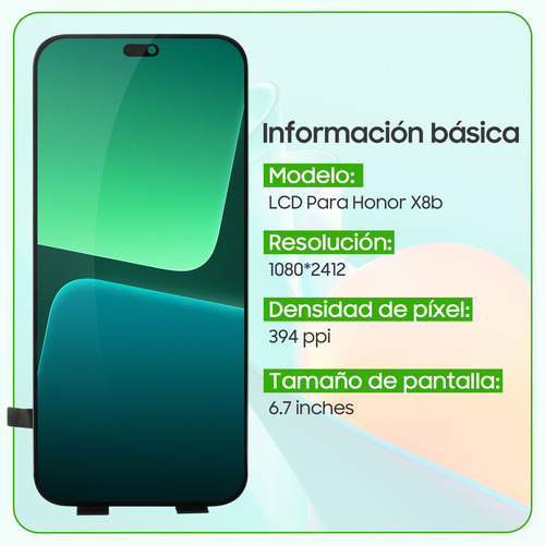 Original Pantalla Lcd Para Honor X8b Lly-lx1 Lx2 Lly-lx3