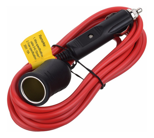 Cable De Extensión Con Enchufe Para Encendedor De 12 Pies