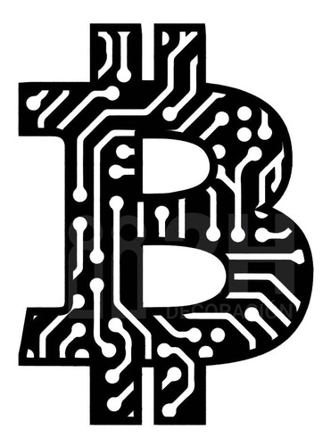 Mod 2 Cuadro Logo Criptomoneda Bitcoin Pega Fácil Decoración