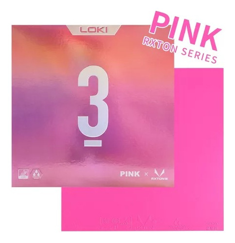 Goma Tenis Mesa Rxton 3 Rosa Loki Series Goma Certificada