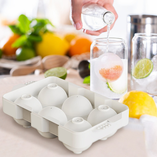 Molde Esférico Para Hielo De Whisky Para Cócteles, Grande, F