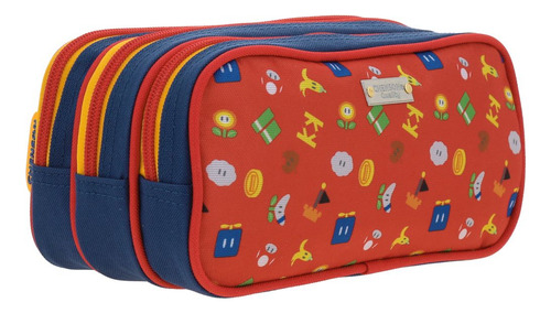 Lapicera Escolar Mario Bros Onder Mb70510-9 Color Azul