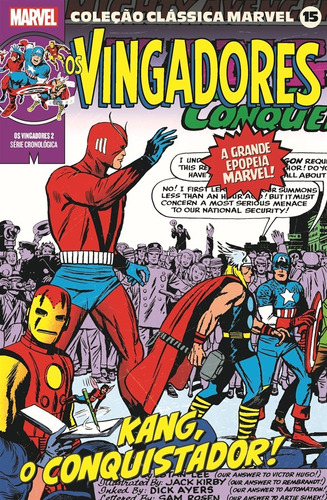 Coleção Clássica Marvel Vol. 15 - Vingadores Vol. 2, de Lee, Stan. Editora Panini Brasil LTDA, capa mole em português, 2021