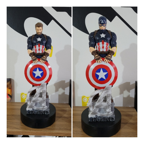 Figura De Acción Capitan America Dos Cabezas